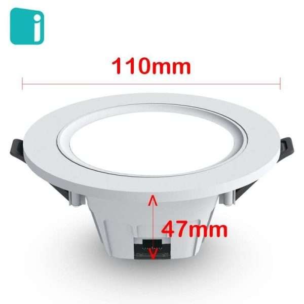 SMD Downlight DL07 D07 Downlight (9) Luxlite SMD downlight 6.5W 8W Round Recessed Downlight Ceiling SMD Downlight Indoor Lighting