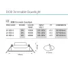 D08 spotlight Luxlite D08 Adjustable DOB Spot Light 6W Ceiling Indoor Lighting Round Recessed Mounted Led Spot Light