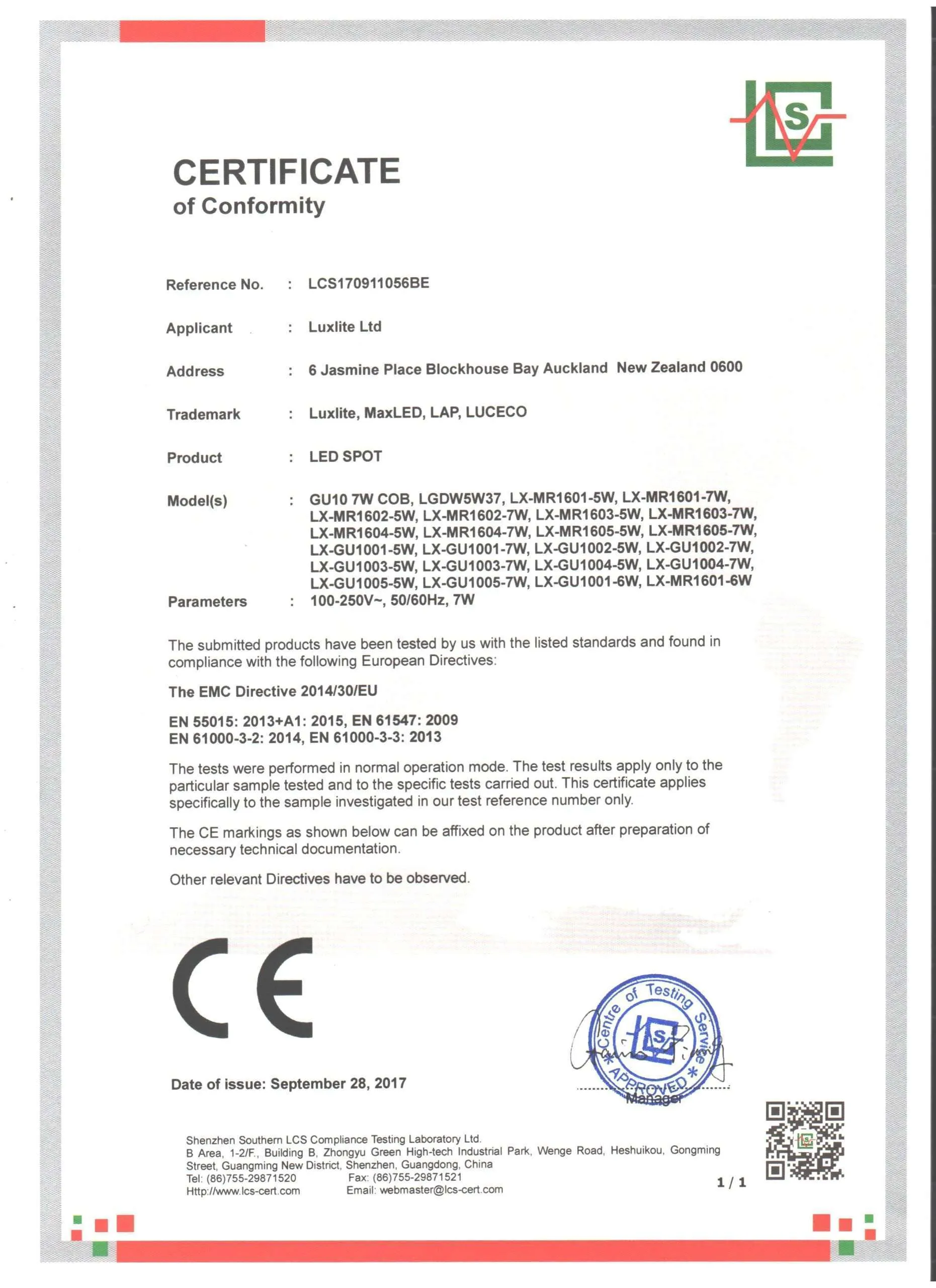 LCS170911056BE