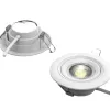 Spotlight D08 Luxlite D08 Adjustable DOB Spot Light 6W Ceiling Indoor Lighting Round Recessed Mounted Led Spot Light
