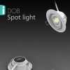 Spotlight D08 (3) Luxlite D08 Adjustable DOB Spot Light 6W Ceiling Indoor Lighting Round Recessed Mounted Led Spot Light