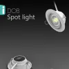 Spotlight D08 (3) Luxlite D08 Adjustable DOB Spot Light 6W Ceiling Indoor Lighting Round Recessed Mounted Led Spot Light