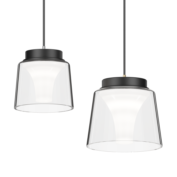喇叭-玻璃吊灯-黑-改 16 Series Magnetic Tracklight DC48V M16 Pendant light LX-FM-04