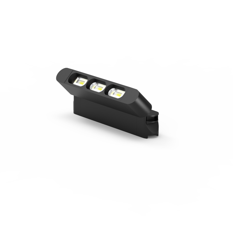 折叠格栅泛光6W Magnetic track lighting Foldable track Grille&Floodlight Matt Black Painter Pro 48V