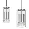 玻璃-喇叭吊灯-银 16 Series Magnetic Tracklight DC48V M16 Pendant light LX-FM-05