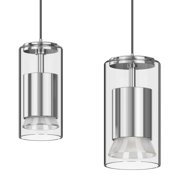 玻璃-喇叭吊灯-银 16 Series Magnetic Tracklight DC48V M16 Pendant light LX-FM-05