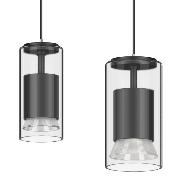 玻璃-喇叭吊灯-黑 16 Series Magnetic Tracklight DC48V M16 Pendant light LX-FM-05